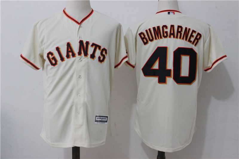 San Francisco Giants #40 Madison Bumgarner Cream Alternate New Cool Base Jersey,We sell and wholesale San Francisco Giants #40 Madison Bumgarner Cream Alternate New Cool Base Jersey on line form chian!